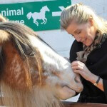 HRH The Countess of Wessex with blind Mare Holly