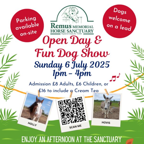 Remus July 2025 Open Day & Dog Show Poster