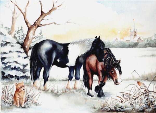 Remus Charlie, Dante & Ginger the Cat Xmas card 2025