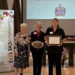 Esme Fordham and Sue Burton with Janetta Sosin Mayor of Chelmsford